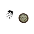 thumbnail image 4 of Reloj Colgante Silencioso Con Forma De Gato, Con Movimiento Silencioso Y Alarma De Canto De Pájaros, Ideal Para Una Elegante Decoración De Estilo Rústico, Sala De Estar, Comedor, Escuela,, 4 of 7