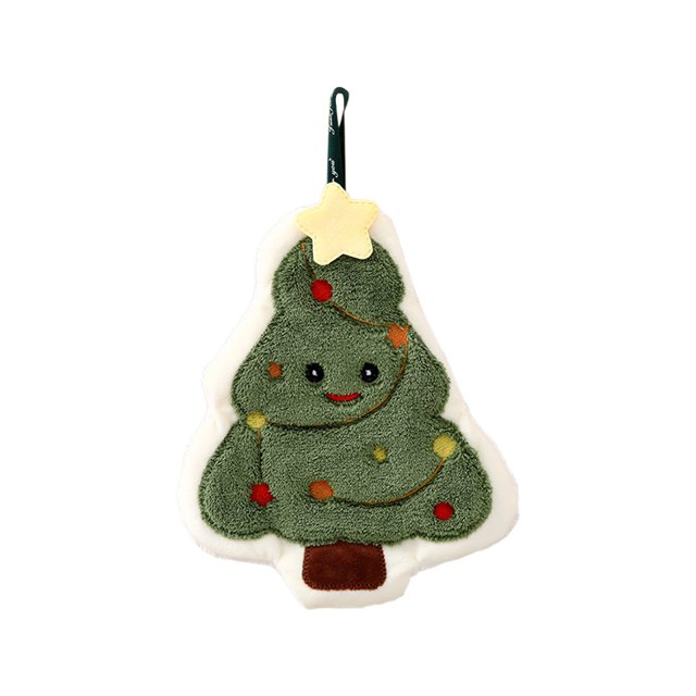 Hand Towel With High Beauty Lint Christmas Series Suitable For Hanging In Household Kitchens