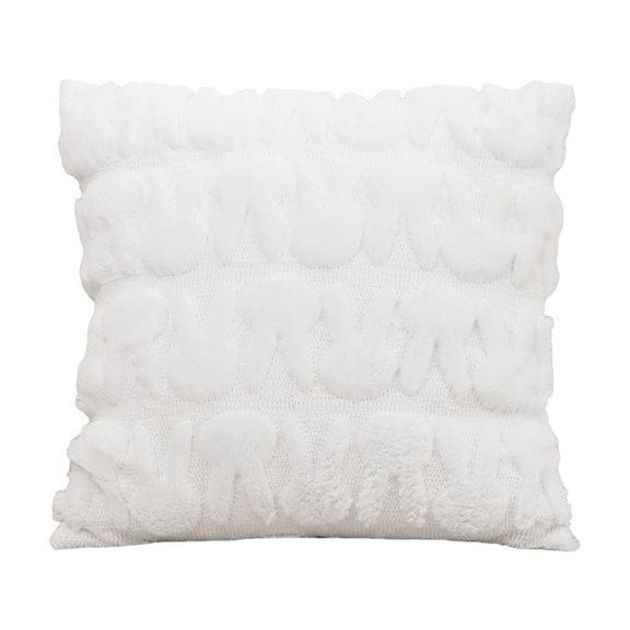 MXTPOV Easter Pillow Covers 18x18, Cute Rabbits Plush Pillow Covers for Couch Sofa, Easter Decorations, Decorative Throw Pillow Covers for Home Decor