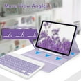 thumbnail image 5 of Wireless Bluetooth Keyboard Shockproof Smart Case with Pencil Holder for iPad Pro 11 inch 4th 3rd 2nd 1st Generation Purple, 5 of 7