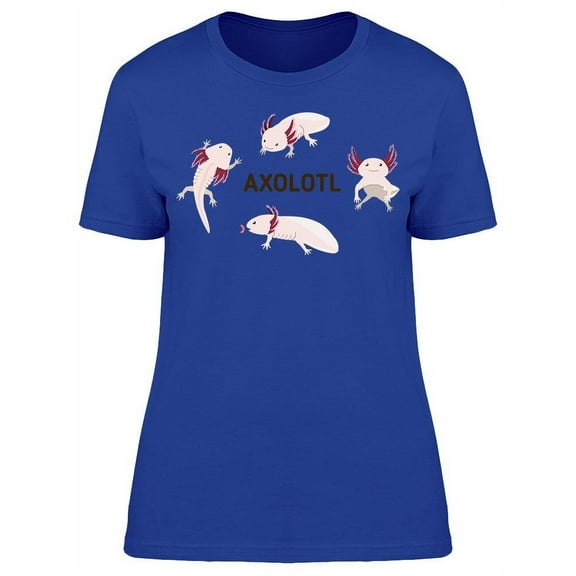 Axolotl Poses T-Shirt Women -Image by Shutterstock, Female 3X-Large