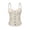 White, variant on Womens Lace Mesh Corset Bustier Top Drawstring Camisole Crop Top Slim Fit Trendy Top