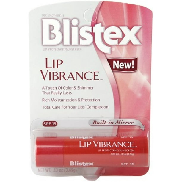 Blistex Lip Vibrance, Lip Protectant, SPF 15 0.13 oz (Pack of 3