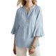 thumbnail image 3 of TaTaai Women's Summer Cardigan V-Neck Long Sleeve Linen Fabric Solid Color Casual Open Front Loose Fit Top Gift, 3 of 7