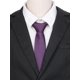 thumbnail image 4 of CORBATA DE HOMBRE INSPIRE CHIC para el Día del Padre, corbatas de color sólido, corbatas texturizadas clásicas para bodas formales, talla única, color púrpura oscuro, 4 of 4
