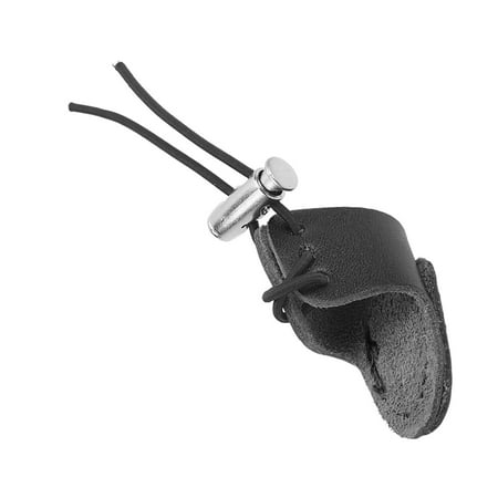 

Faux Leather Finger Wrench Size Adjustment Good Protection SPG Rubber Archery Mongolian Finger Wrench For Recurve Bow Black