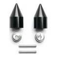 thumbnail image 3 of Krator Black Spike Bar Ends Hand Grip Handlebar End Caps Compatible with Honda CBR 600 F1/F2/F3/F4/F4i 1987-2006, 3 of 3