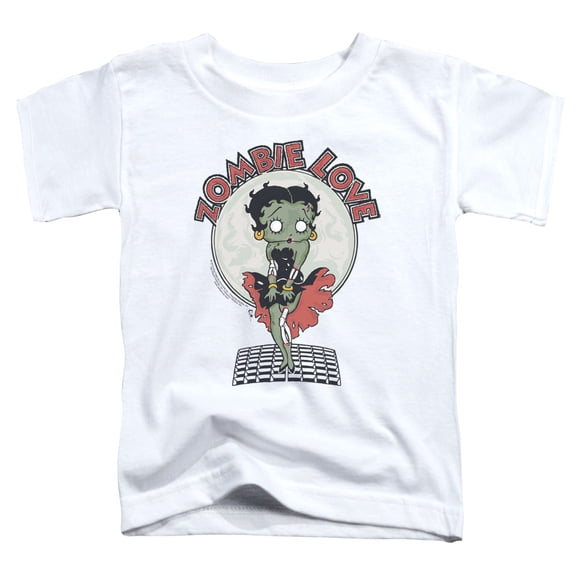 Betty Boop Breezy Zombie Love S/S Toddler T-Shirt White