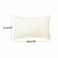 thumbnail image 4 of PiccoCasa Soft 1800 Series Microfiber Pillowcases 2pcs Standard Cream, 4 of 7