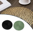 thumbnail image 4 of Guardoinrt 4 Pcs/ensemble Napperon Durable Résistant aux Taches et Écologique Essentiel de Cuisine pour Table à Dîner PP Noir 1ensemble, 4 of 6