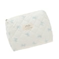 thumbnail image 5 of Unique Bargains 1 Piece Bow Quilting Makeup Bag with Smooth Zipper White, Blue, 5 of 5