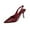 Wine, variant on Xfvqtps Womens Slingback Block Heel Pumps Patent Leather Pointed Toe Heels Elastic Side Dress Shoes Comfortable Low Heels for Office Wedding and Casual Wear