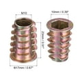 thumbnail image 2 of M10x25mm Furniture Screw-in Nut Zinc Alloy Color Zinc 12 Pack, 2 of 5