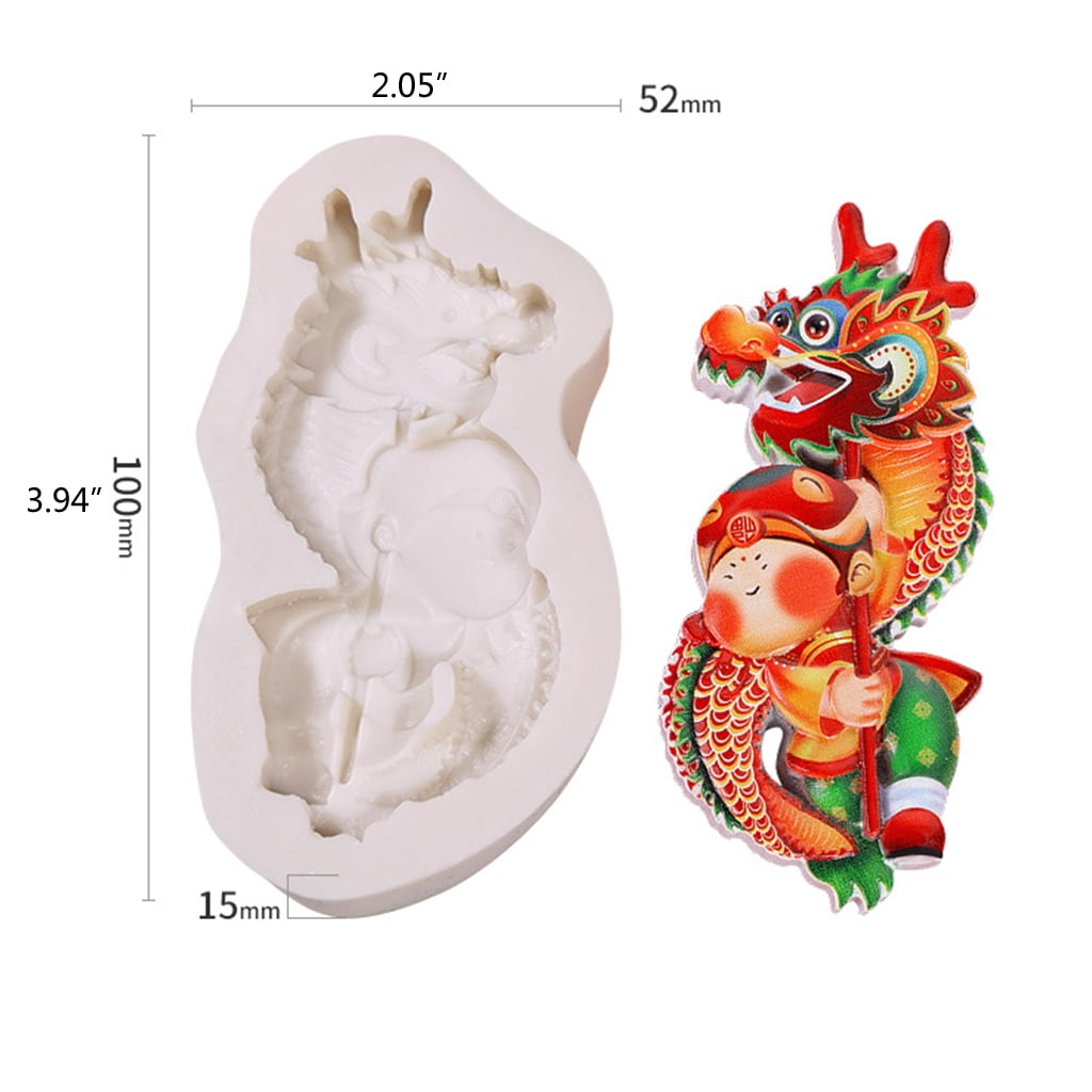 GENEMA Creative Baby Dragon Fondant Silicone Mold DIY Handmade Crafts  Baking 3D Molds 