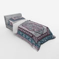 thumbnail image 3 of Ambesonne Ethnic Bedding Set 4 Pcs, Paisley Oriental, Queen, Pale Pink Purple, 3 of 3