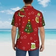 thumbnail image 4 of Disketp Hawaiian Shirts For Men,Avocado Christmas Print Mens Casual Short Sleeve Button Down Shirts Beach Shirt, 4 of 7