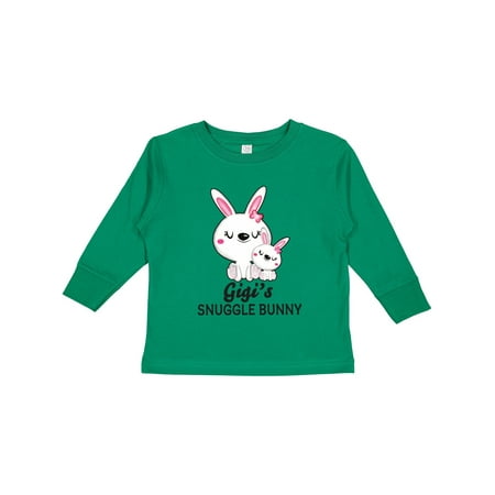 

Inktastic Gigis Snuggle Bunny Easter Gift Toddler Toddler Girl Long Sleeve T-Shirt