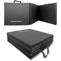 New Folding Panel Gymnastics Mat Gym Exercise Yoga Tri Mat Pad Black Exercise Mats USA$$Sport & Recreation Other