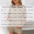 thumbnail image 2 of Tnhcen Women's 2 Piece Pajamas Lounge Sets Striped Short Sleeve T Shirts Shorts Homewear Set S-XL, 2 of 5