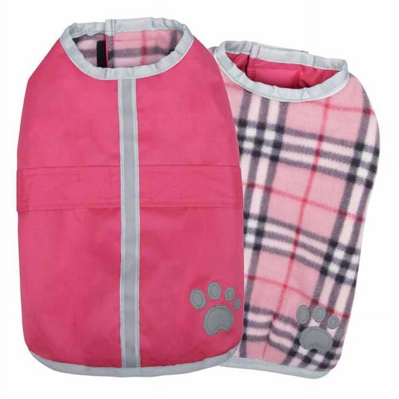 Zack and Zoey Nor easter Dog Blanket Coat Pink Small
