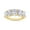 Yellow Gold, variant on 5 Stone Diamond Engagement Ring for Women, 6X4MM Oval Cut Lab Grown Diamond Half Eternity Wedding Band In 14K Solid Yellow Gold Jewelry Gift for Her (VS-SI Clarity, 2.00 Cttw) Ring Size-6