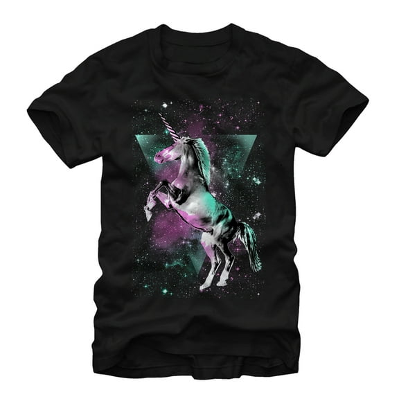 Men's Lost Gods Epic Unicorn Graphic Tee Black Large