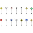thumbnail image 1 of 14pcs Miniature Street Road Signs Traffic Signs Models Road Signs for Sand Table, 1 of 4