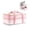 Pink Gingham, variant on Fit + Fresh Expandable Insulated Casserole Carrier, Hot & Cold Transport Bag, Pink Gingham