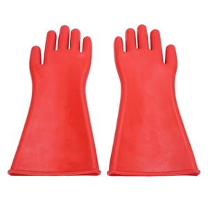 Electrical Insulated Gloves, Safety Protective Work Gloves Palm Shaped  for Home