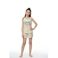 thumbnail image 3 of Beezizac Tank Pajamas Set for Big Girls Age 14 - Summer Fruit & Stripe Short Jammies, 3 of 7