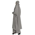 thumbnail image 4 of Hauts à Manches Longues pour Femmes Robe Abaya Modeste à Capuche Chauve-Souris Couleur Unie 2 Couleurs, 4 of 8