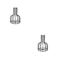 thumbnail image 4 of Florero de estilo Simple Bewildely Negro 2piezas, 4 of 6