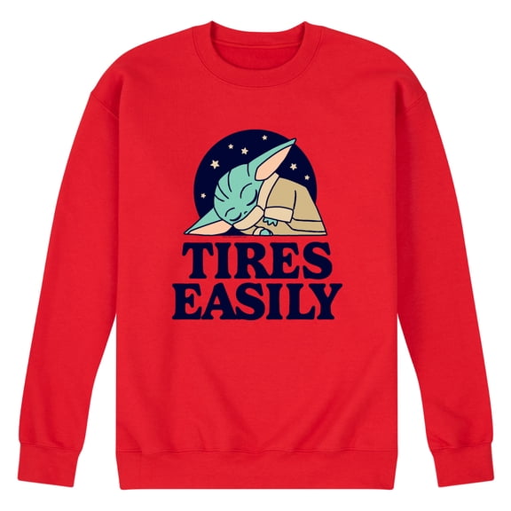 Star Wars - Tires Easily Grogu - Men's Crew Fleece Sweatshirt