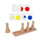 thumbnail image 3 of Equivalencia de materiales matemáticos Montessori, manipuladores matemáticos con muñecas Peg, clasificación de formas para mayores de 6 años, aula de, 3 of 9