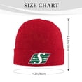thumbnail image 2 of Saskatchewan Roughriders Beanie Hat Knitted Warm Winter Cap, 2 of 5