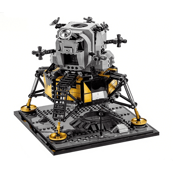 1087Pcs NASA Apollo-11 Epic Lunar Lander Deployable Legs Education Model Building diy Blocks Birthday Toys Gift
