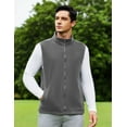thumbnail image 3 of COOFANDY Men's Polar Fleece Vest Lightweight Sleeveless Zip Up Jacket Casual Outerwear Outdoor Golf Vests, 3 of 11