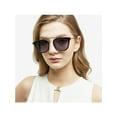thumbnail image 3 of Square Sunglasses for Adult Female Women  with Case, Grey Gradient Lens, 3 of 8