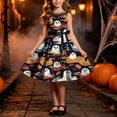 thumbnail image 2 of ATOGUTA Kids Dresses Girls Sleeveless A Line Halloween Dress Flowy Tween Girl Party Dresses, Size 4T-14, 2 of 7