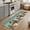Aurora Gradient, variant on Front Door Mat Indoor Outdoor 19.7"x31.5", Teal Christmas Snowman Absorbent Non Slip Welcome Mat, Xmas Tree Snowflake Botanical Low Profile Entryway Rug for Front Entrance Porch Back Door Patio