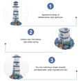 thumbnail image 5 of Aquarium Decor Resin Lighthouse Ornament Beach Decoration, 5 of 6