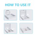 thumbnail image 3 of Raindrops 2Pack Square Waterproof Jewelry Display Holder Stands with Floating Design, 3 of 8