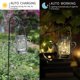 thumbnail image 5 of Paquete de 2 luces solares con enchufe para tierra de exterior, luces solares de tarro de masón, para jardín, Patio, terraza, pasarela, jardín, decoración de fiesta, regalos, 5 of 5