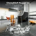 thumbnail image 6 of Auseo Nugget Ice Makers, 35lbs/Per day Chewable Nugget Ice Machine with Self-Cleaning,Black, 6 of 9