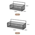 thumbnail image 2 of Estante de almacenamiento de arte del hierro sin perforación, organizador de cesta colgante para baño, cocina, dormitorio, lavandería y dormitorio de estudiantes, 2 of 5