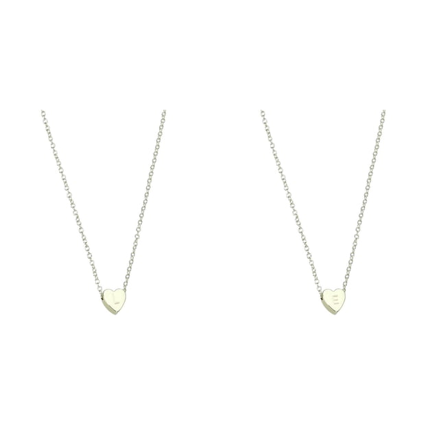 (2-Pack) Rinsvye 26 initial Heart Shape Necklaces for Women Alphabet Necklace for Women Crystal Pendant Necklace Necklaces for Women A Men Chain Necklaces Z 26 Alphabet initial Gold Necklaces for Wo