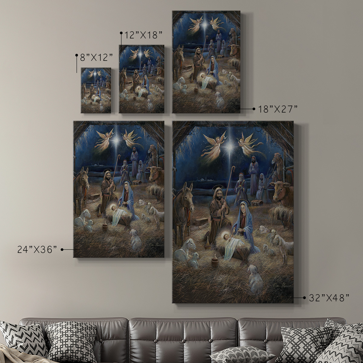 Silent Night Premium Gallery Wrapped Canvas - Ready to Hang