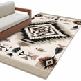 thumbnail image 2 of Boho Black Brown Runner Rug 2.7x5 FT, Non Slip Entryway Carpet, Geometric Southwestern Ethnic Vintage Washable Soft Floor Carpet Entrance Mat Non-Shedding Throw Rug for Hallway Laundry Room Bedside, 2 of 9