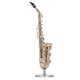 thumbnail image 2 of Miniature Copper Saxophone Model with Stand Mini Musical Instrument Ornaments Gifts, 2 of 5