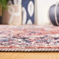 thumbnail image 4 of SAFAVIEH Serapi Adelaide Oriental Machine Washable Area Rug, Rust/Navy, 6'7" x 6'7" Round, 4 of 8